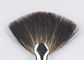 Escova macia pequena de alta qualidade da composição do fã com cabelo natural do racum